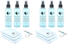 2 New in Box | CLEAR CRYSTAL Glasses Cleaner Kits - Each Includes : 3 Anti-Reflective Lens Cleaner Bottles (125 ml ea), 3 Microfiber Cleaning Cloths, + a Screwdriver Key Chain