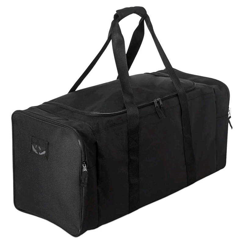 New Jetstream Heavy Duty Multi Pocket Large Sports Gym Equipment 3-Pocket Travel Duffel Bag, 32" Long, Black
