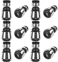 12 New VIPMOON Kitchen 360&deg; Swivel Sink Faucet Aerators, ABS Plastic Sprayer Heads with 2 Modes for Kitchen and Bathroom | Over $60 Retail Value!
