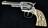 Vintage Childs Western Cowboy Cap Gun, Working, 9" From Barrel to Grip