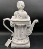 Vintage 1993 Swineside Ceramics England TEA MAXIMA Greco-Roman Style Teapot, No Chips or Cracks, Crazing Present - 3