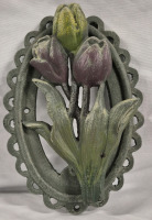 Metal Heavy Tulip Door Knocker 7.75" L and 5" W