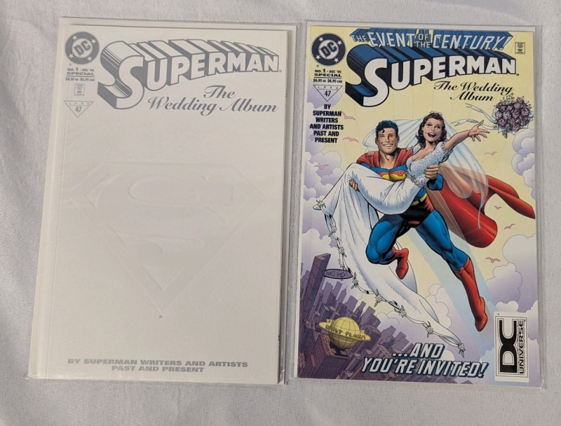 2 Vintage Superman The Wedding Album and Varient.