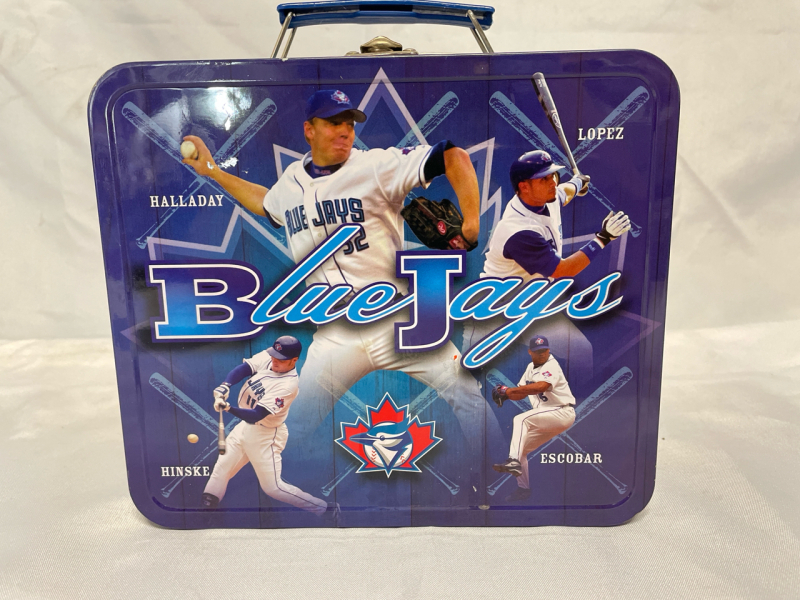 Vintage 8&rdquo; Toronto Blue Jays Metal Lunchbox with Thermos
