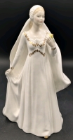 Vintage ROYAL DOULTON HN 2873 "The Bride" Figurine Modeled by Peggy Davies, 8.5" Tall, No Chips or Cracks