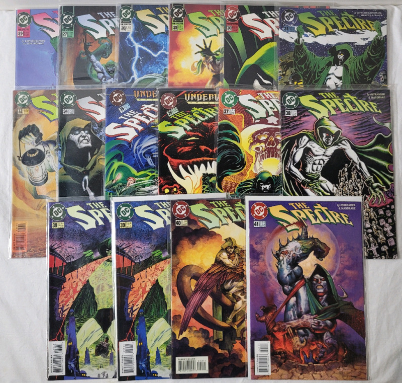 DC Comics (1992-97) The Spectre No.26 - No.32 & No.34 - No.41 Consecutive Runs , 16 Comics . All in Fine or Better Ungraded Condition .