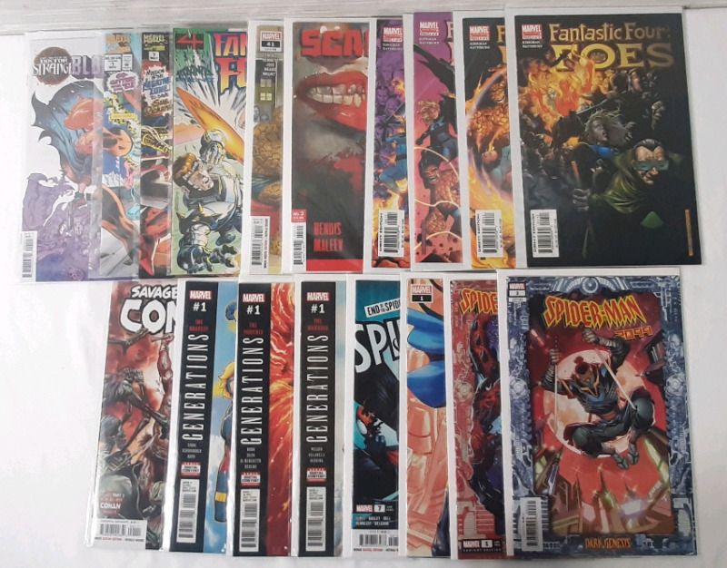 Variety Lot of 18 High Grade Comics, Including Fantastic Four, Incredible Hulk, Spiderman, Scarlet And More (See Gallery For Comics Included)