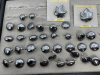 Genuine Hematite Earrings and Brooches
