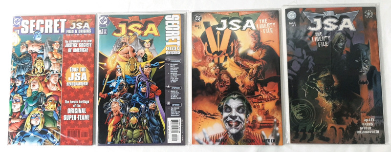 High Grade DC JSA (2001) Comics, Issues #1-2, Includes The Liberty File Books 1 & 2