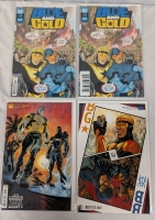 DC Blue & Gold. Issues 1-3. 2 Copies of #1, one signed by Dan Jurgans. Varient Covers of #2 & #3