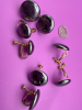 Genuine Hematite Earrings and Brooches - 3