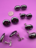 Genuine Hematite Earrings and Brooches - 4