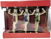 BOMBAY 2010 Exclusive Nutcracker Collection : Chorus Line / Broadway Nutcracker Trio on Base in Original Box, Approx 12" Tall