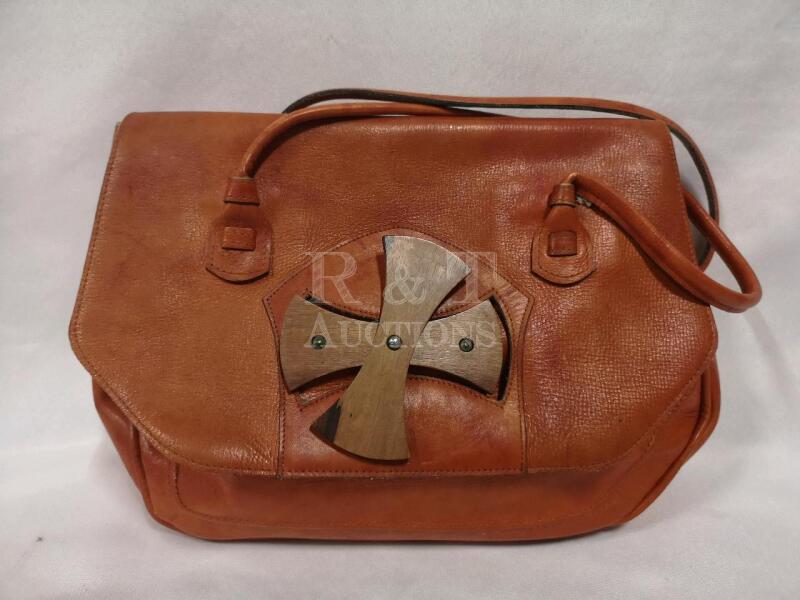 MCM Style Leather Orange Purse