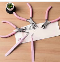 5pcs Advanced Tool Kit Which Includes Three Different Types of Pliers and Two Powder Tweezers Great for Jewelry Repairs or DIY