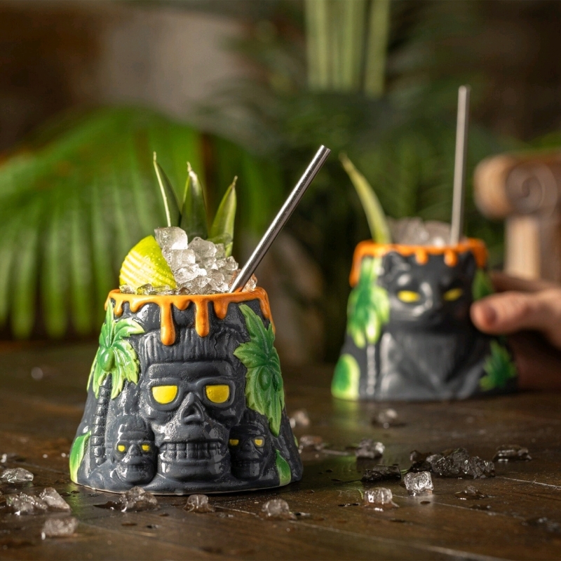 New Cocktail Kingdom Shannon Mustipher Collection M.B. Volcano Tiki Mug, Holds 473ml