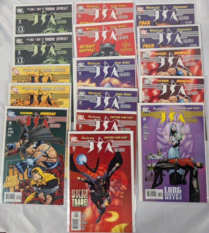 16 DC JSA Classified Comics. Issues 12-20. 2 of each comic except for 18 & 20.
