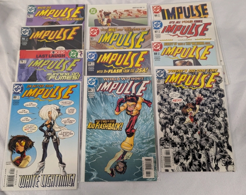 12 DC Impulse Comics. Includes the Final Issue #89