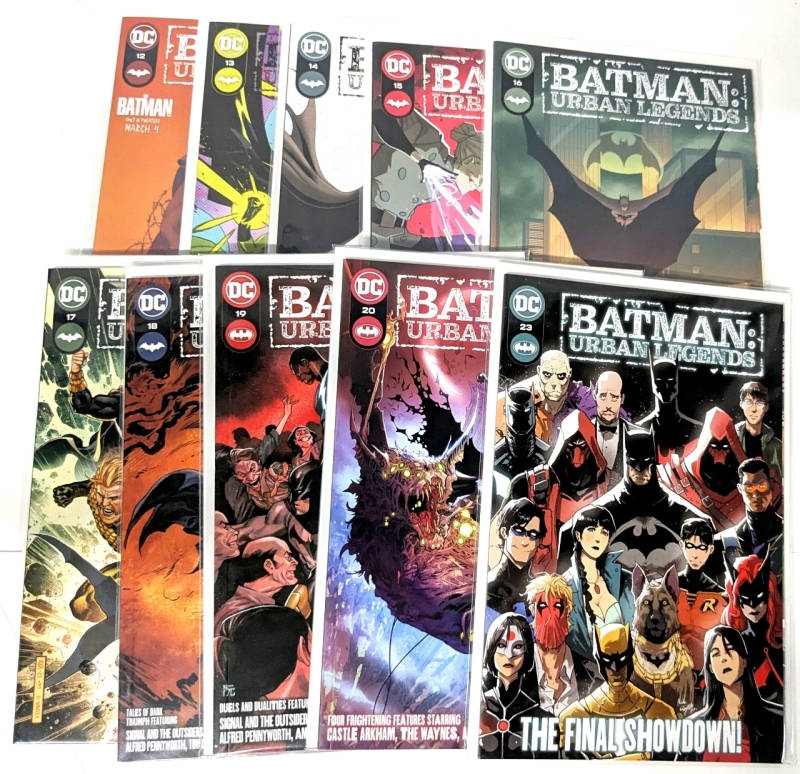 DC Infinite Frontier: BATMAN : URBAN LEGENDS Issues #12-29, #23, 10 Comics Total, All Bagged & Boarded