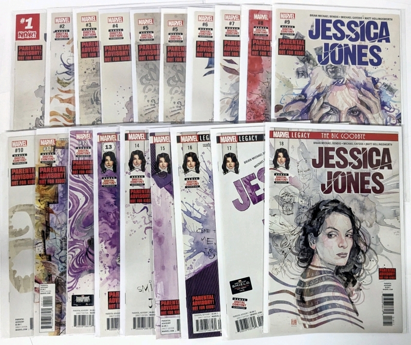 [Full Run] MARVEL Legacy JESSICA JONES : Issues 1-18 + Extra Copy of #5, 19 Comics All Bagged & Boarded