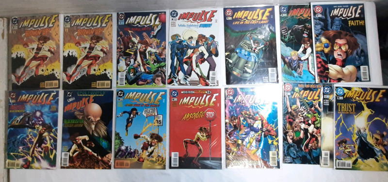 High Grade DC Impulse (1995) Comics, Issues #2-15, Includes #2 Duplicate (Consecutive Run)