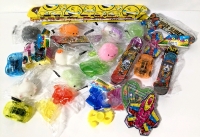 30+ Small Party Favors: Slap Bracelets, Mini Skateboards, Squishy Critters, Slap Hands +