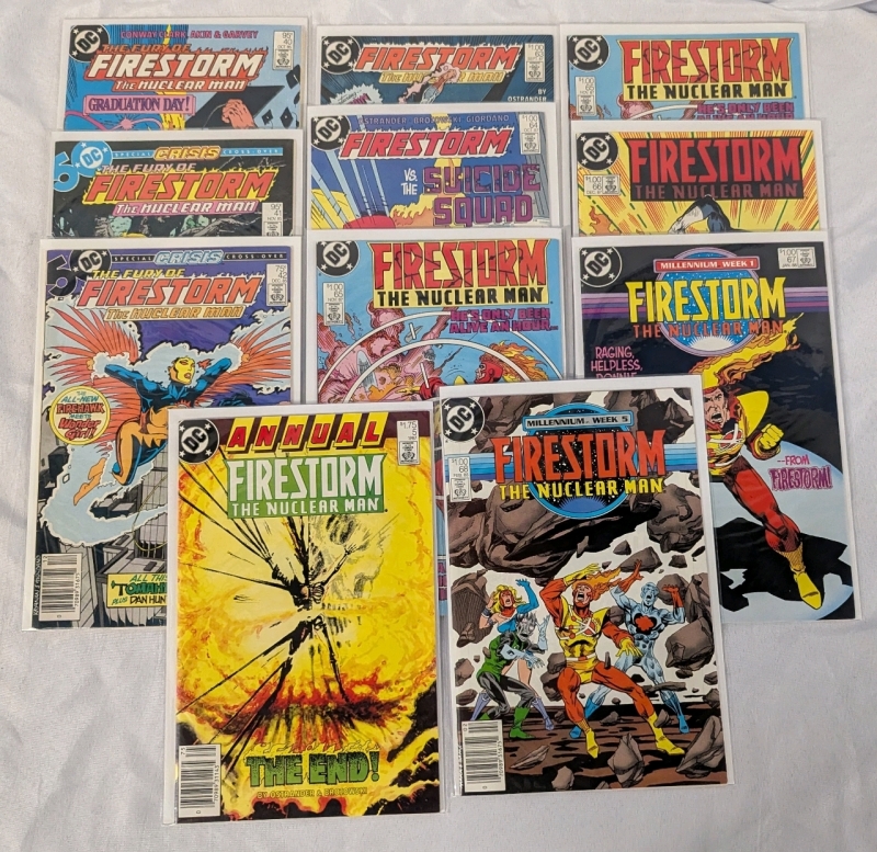 11 Assorted DC Firestorm Comics.