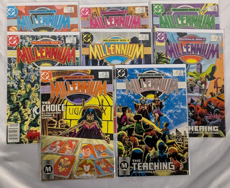 8 Vintage DC Millenium Collection Millenium Week Comics. Issue 1-8