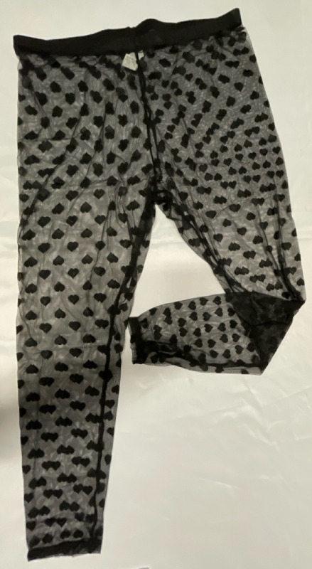 New Sz 3XL Ladies Beach/Lounge/Lingerie Pants | Mesh with Hearts