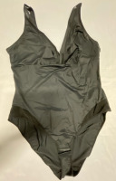 New Sz 3XL Ladies Bodysuit Shapewear | Mesh Detail on Shoulders and Hips | Gusset Clasp