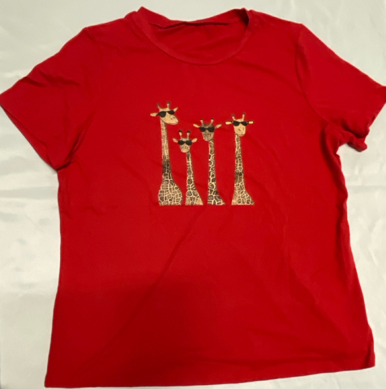 New Sz XXL Ladies Graphic T-shirt | Giraffes in Shades&hellip;Cool!