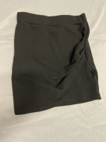 New Sz Small Ladies Wrap-look Mini Skirt | Ruching on One Side