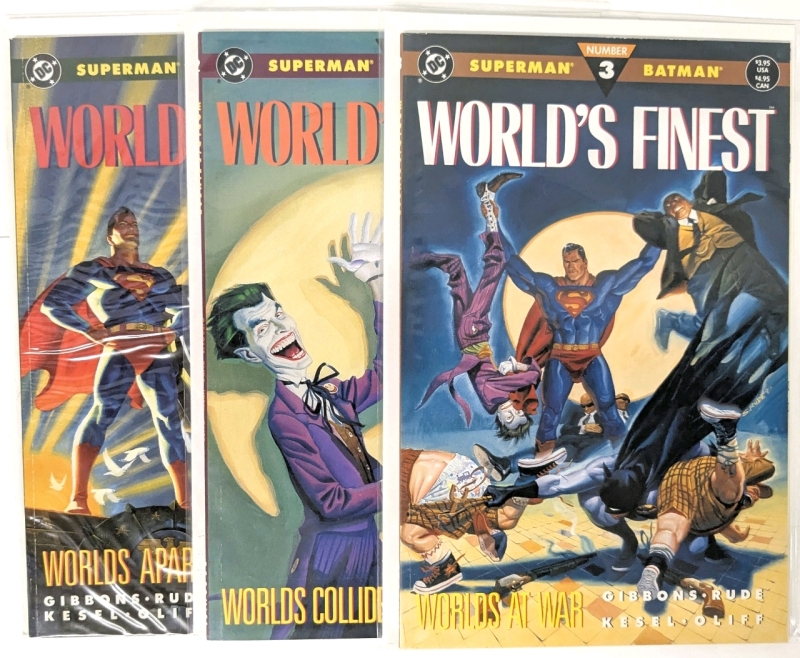 [Full 1990 Run] DC Comics WORLD'S FINEST : Superman &times; Batman, Issues #1-3, All Bagged & Boarded