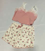New Sz 10Y Kids&rsquo; Summer Pajama Set. Crop Top and Frilled Shorts - So Cute!
