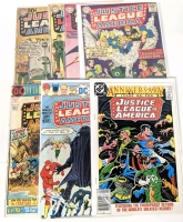 Vintage DC Comics JUSTICE LEAGUE OF AMERICA, #7, 8, 17, 21, 113, 123, 250, 7 Comics, All Bagged, Some Boarded