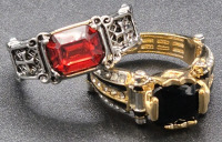 2 New sz 13 & 10 Unisex Rings