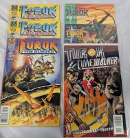 6 Valiant Comics Turok Comics. Turok the Hunted Special issue #1 and #2. (2 copies of #1.) Turok Son of Stone #1 and #2. And Turok Tinewalker