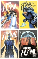 [All Autographed] VAULT Comics THE BLUE FLAME 1-4, Each Issue Signed by Adam Gorham (Artist), All Bagged & Boarded