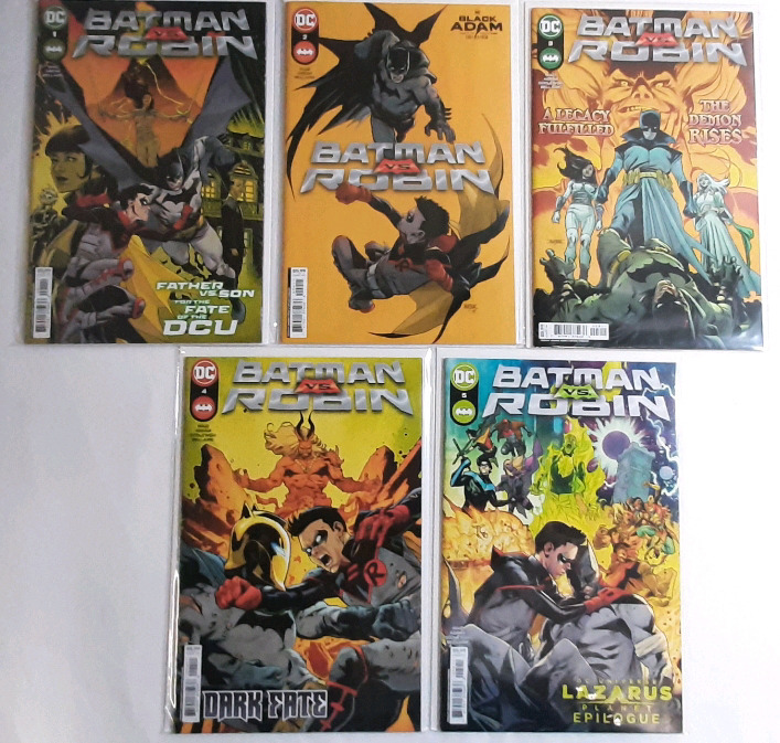 High Grade DC Batman & Robin (2022) Comics, Issues #1-5 (Complete Run)