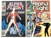 9 Vintage MARVEL Comics ALPHA FLIGHT Key Issues : 1, 2, 11, 18, 40, 52, 87, 89, 90 - Some Bagged, Some Bagged & Boarded - 3