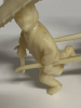 Vintage Celluloid Japanese Rickshaw Figure with Geisha in Cart likely from the Early 20th Century specifically the 1930s Approximately 3.25 x 4 inch - 5