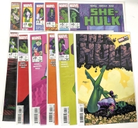 MARVEL Comics SHE-HULK #1 (Variant)-12 incl Key Issue #11 (First Appearance of Scoundrel), 12 Comics All Bagged & Boarded