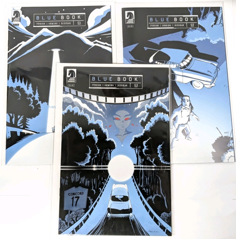 DARK HORSE Comics BLUE BOOK by James Tynion : Issues #1-3, All Bagged & Boarded