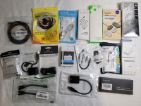 18 New Computer & Tablet Cables / Cords . USB , HDMI , AV , Data , Hubs plus more
