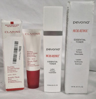 [See Desc] Clarins Paris Beauty Peel 50 mL & Pevonia Toner Lotion 120mL