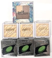 [See Desc] PHYSICIAN'S FORMULA Butter Bronzer Contour Palette, 3&times; As-New L.A. GIRL Brightening Setting Powder & 3&times; As-New aPARADISE MAKEUP AQ Mehron Light Green Water-Activated Face & Body Makeups