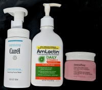 [See Desc] CUREL Foaming Face Wash, AMLACTIN 7% Lactic Acid Lotion & INNISFREE Dewy Glow Jelly Cream