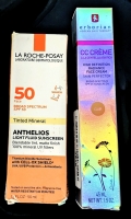[See Desc] LA ROCHE-POSAY Anthelios 50SPF Broad Spectrum Tinted Face Sunscreen & ERBORIAN Korean Skin Therapy CC Cr&egrave;me High Definition Radiance Face Cream with 25SPF Sunscreen