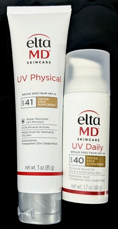 [See Desc] ELTA MD Skincare UV Physical Tinted SPF41 Broad Spectrum Face Sunscreen & UV Daily SPF40 Broad Spectrum Tinted Face Sunscreen
