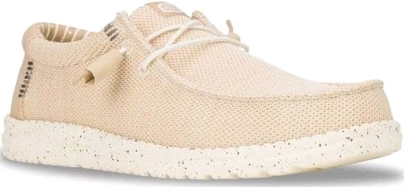 New Size 13 Men's HEY DUDE Wally Stretch Sox (Irish Cream/Egret) Retails $79.99!